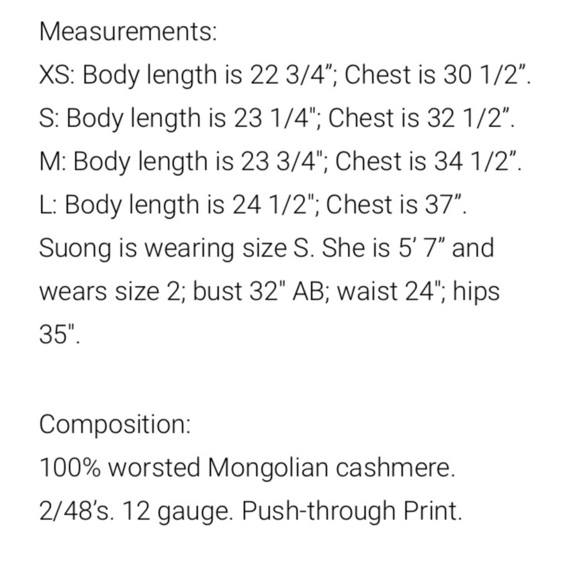 Paychi Guh Worsted Cashmere Sweater Large - Picture 8 of 12